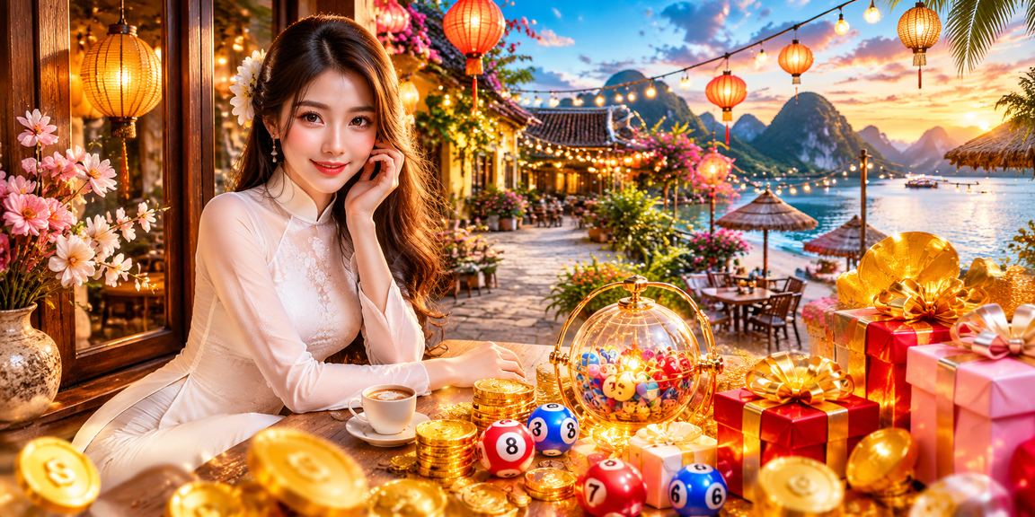 Khách hàng chơi xổ số tại Ninh Bình trong trang phục áo dài truyền thống